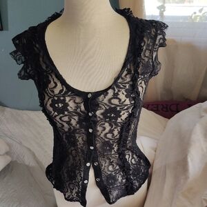 American Rag Black Lace Camisole